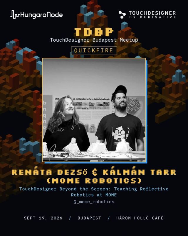 Tarr Kálmán a TouchDesigner Budapest Meetupon 